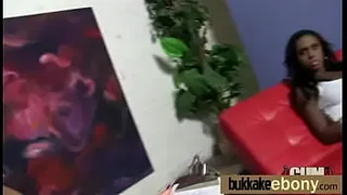 Ebony get fucked by several white dudes 21
