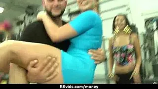 Sexy teen nails her butt on hard dick for cash 9