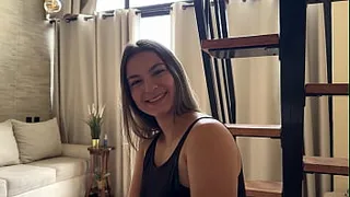 I seduce my married neighbor and invite him over to my house while my cuckold husband is away, he fucks my hairy pussy and cum in my mouth! Liatovar