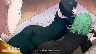 Saitama having a good time at the sleepover with the hotties from the anime.