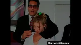 It's obvious that young girl is inexperienced at anal sex, let alone being fucked in both holes at the same time