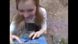 amateur outdoor blowjob