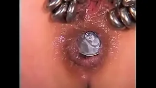 coke tin inside ass
