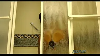 Milf Jess Ryan Playing In the Shower!