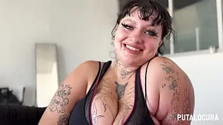 PutaLocura - Busty Goth BBW Deedee Talking and Fucking Hard with Torbe
