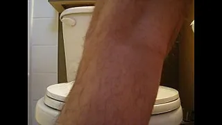 Young straight guy explores anal curiosity by riding two different dildos