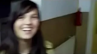 Coed in good mood blowjob