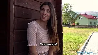 Public Agent Talia Mint in sexy public suck and fuck challenge