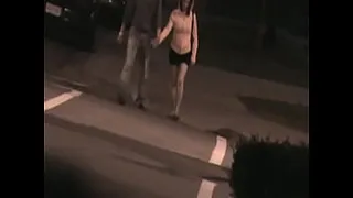 Mini skirt and flip flop