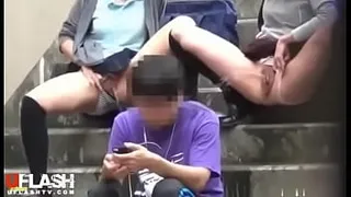 peeing public