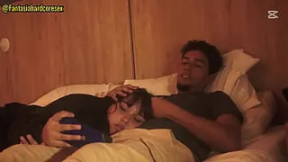 Watching a movie with my stepsister and I couldn't help but put my penis in her mouth when she lay on my legs