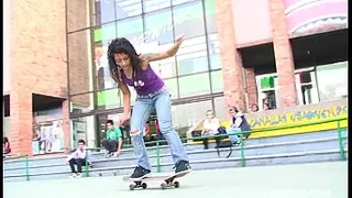 punk skateboarder latina named Diana Delgado getting her tight pussy fucked hard