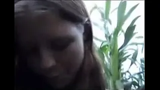 Katja 18j  outside fruit fuck