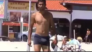 CAUGHT ME STARING AT HIS BULGE