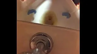 Mike3642 pissing at urinal