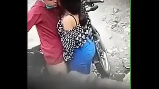 A quickie on the motorcycle