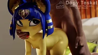 Ankha giving it to the black guy