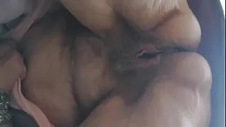 Granny hairy pussy under dress