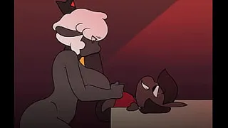 Hot sheep sucking on huge cock
