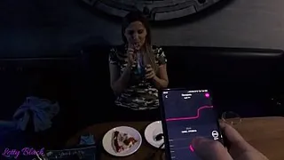 Public Remote Vibrator In Bowling Together With Friends - Letty Black