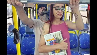 Student being groped by an old man on the bus in public!