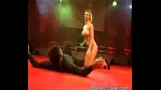 Big tits pornstar on stage sex
