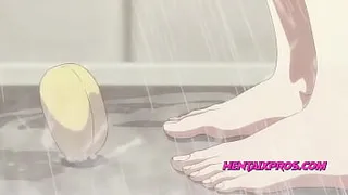 Young couple hot shower sex 2D animation - Uncensored
