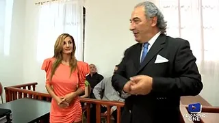 These beautiful sluts get fucked in front of the judge in court