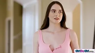 Sexy Babysitter Fulfills Shy Lover's Cravings