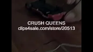 Sexy Red Small Car Crush