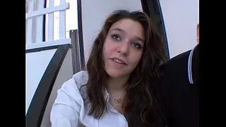French student with cock in her ass!