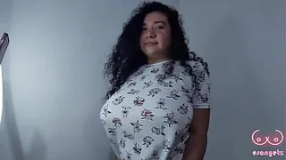 Busty girl dances sexy in front of her stepbrother