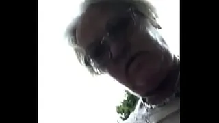 Granny hairy pussy under dress