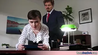 Petite Secy Quickie Tomboi - Small Babe Hardcore Fucking