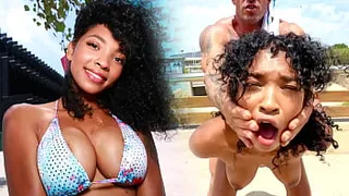 Ebony Latina Outdoor Street Fuck Fest