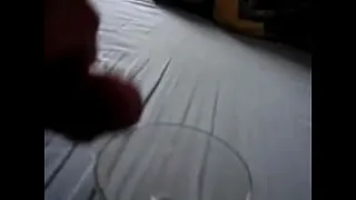 cumming in a crystal bowl