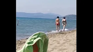 Exhibitionism on the beach handjobs blowjobs