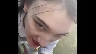 Ki-Sim sucking off a stranger on the street (not fake)