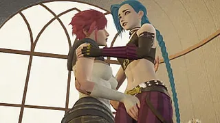 Arcane - Vi and Jinx Lesbian Sex [4K, 60FPS, 3D Hentai Game, Uncensored, Ultra Settings]