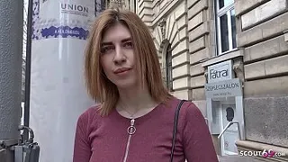 GERMAN SCOUT - Ginger Teen Mia Talk to Fuck at Model Job