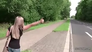Skinny teen taken and fucked after