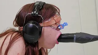 Audrey Holiday Machine Face Fucking
