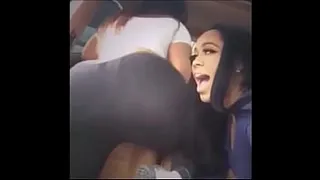 JERKING OFF WITH TWO BIG BUTT GIRLS IN MY CAR