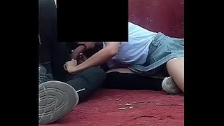 Public Sex, Mexican Students Fucking in the Nice Blowjob in Class Time, Part 1