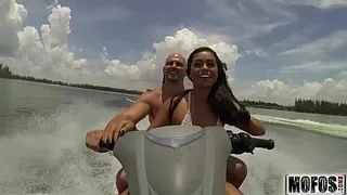 Teens Ride the Party Boat video starring Eva Saldana - Mofos.com