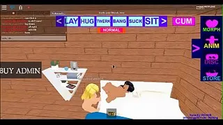 A Hot Blonde Roblox Lesbian licks a Nervous Latino girl as she moans