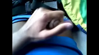 Boy of 18 playing with his black cock