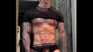 Stroking My Massive Cock and Flexing For You Before Cumming