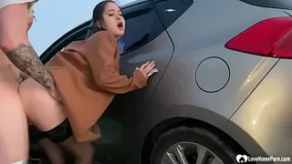 Babe Picked Up & Car Fucking