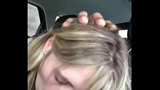 Wife sucking n. dick in car